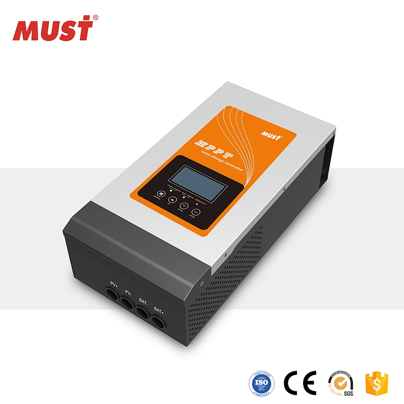 Hot  selling MUST  Factory price 12/24/36/48V 80A MPPT solar charge controller with USB