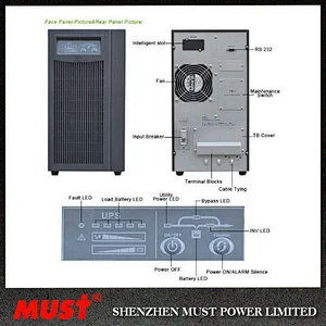 MUST Uninterruptible power supply 6KVA 10KVA medical ups school UPS