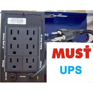 MUST 110v 600va cpu control ups modified sine wave home ups pc ups with full avr