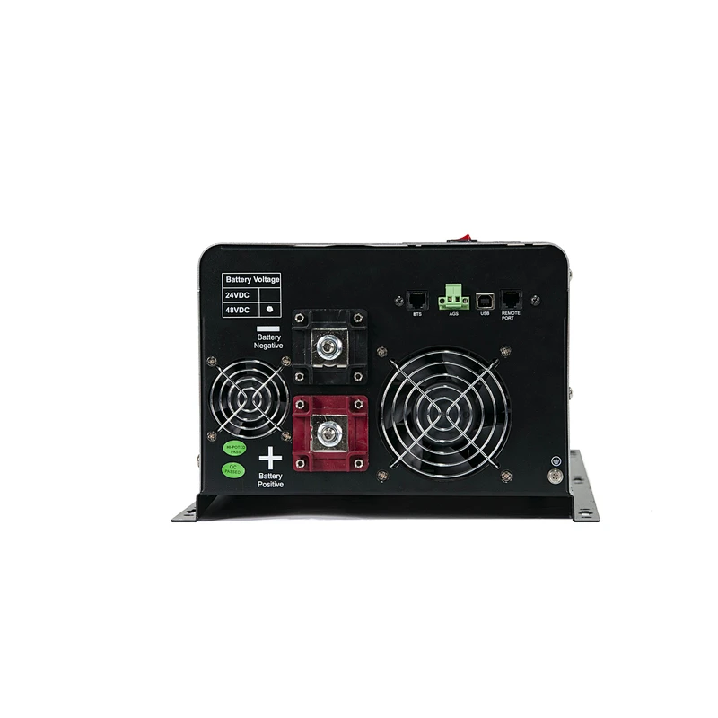 MUST hot  selling 4KW 24V to AC110V  split phase  solar hybrid inverter with 80A MPPT solar charge controller