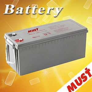 MUST POWER agm gel Solar farm and telecom system front terminal battery 100ah 12V