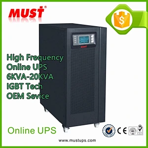 MUST POWER MUST Price of UPS Systems Customized 20KVA 16KW with Inbuilt Battery Long Backup online ups