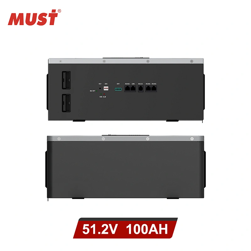MUST Lithium Battery 24V 48V 50AH 100AH 200AH for Solar System Application 200 amp hour lithium ion battery