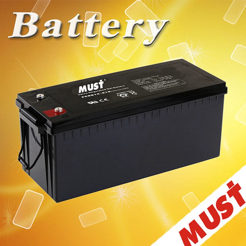 Must best supplier MUST Lead Acid Deep Cycle Gel 12V 260AH Offer 3KWH Utility Gel Battery