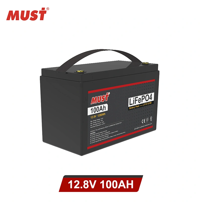 MUST Customized Wholesale Solar Lifepo4 Lithuim Battery 12V 100ah/ 200ah/ 300ah