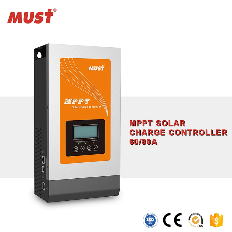 < MUST  SOLAR> 5000W 48v 80A MPPT Solar Charge Controller for Solar Panel System