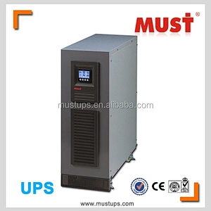 MUST POWER Competitive price hot sale 10000VA LCD display online ups, High reliablity, PF=0.8 online ups