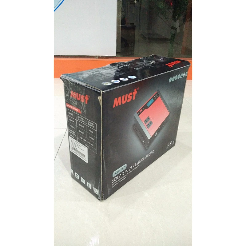 MUST PV1100 Plus 1.44KW DC12V to AC220V DC AC Power Inverter With Battery Charger