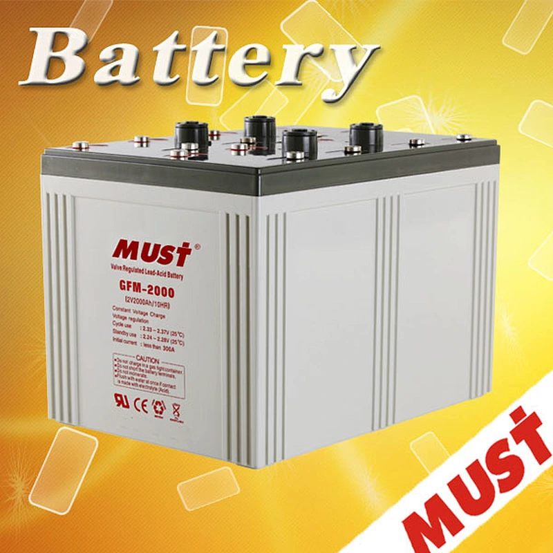 Sealed Maintenance Free Multiple functions Green energy 2v 3000ah high power battery