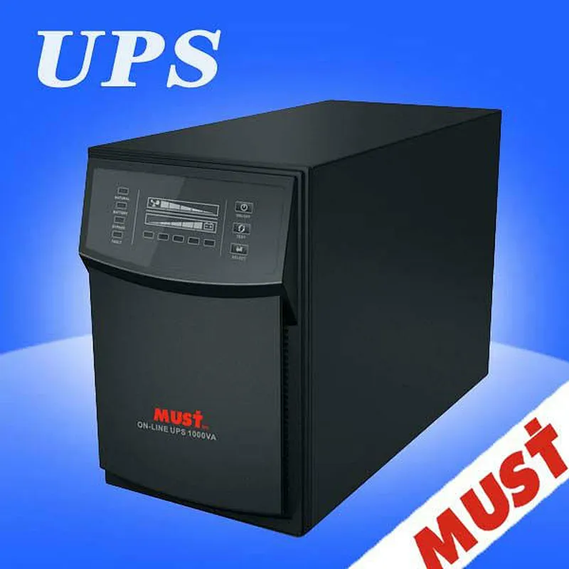 MUST online ups power supply 1 kva 2 kva 3 kva 220v 50Hz for atm power solution