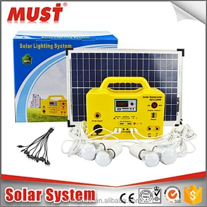 10W 20W 30W Outdoor Solar Lighting Kits for Camping
