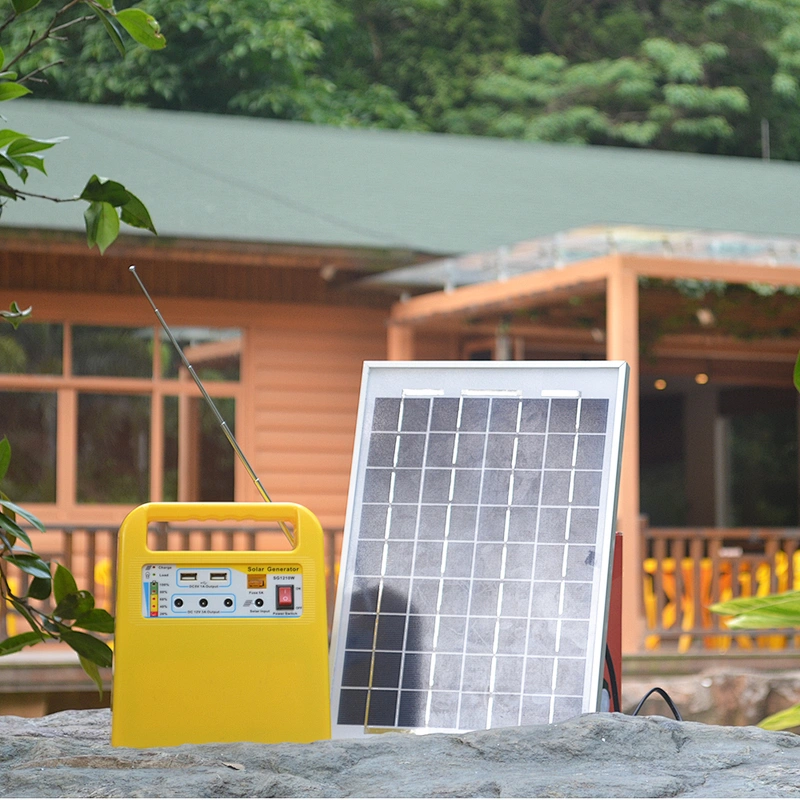 Portable small home 10 w solar lightening system price in pakistan