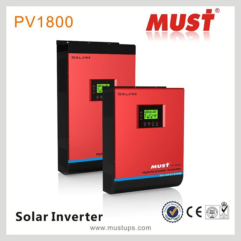 MUST PV1800 Lowest Price solar inverter with battery 3kva