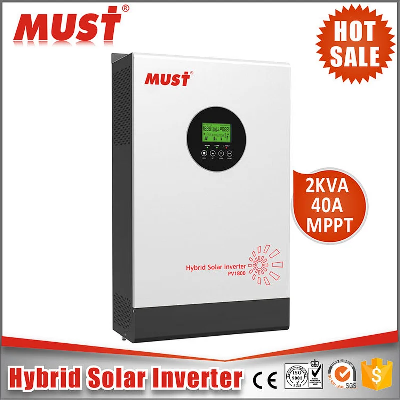 PV1800 HM 3kva dc24v to ac 220v mppt 60A solar inverter