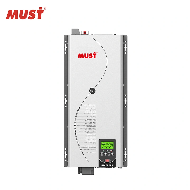 MUST Hybrid solar power inverter 1kw to 6kw split phase output home use inverter falownik