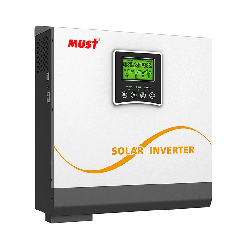 < MUST  solar solar>1KW 2KW DC24V to AC230V Off Grid Solar Inverter With MPPT Solar Controller