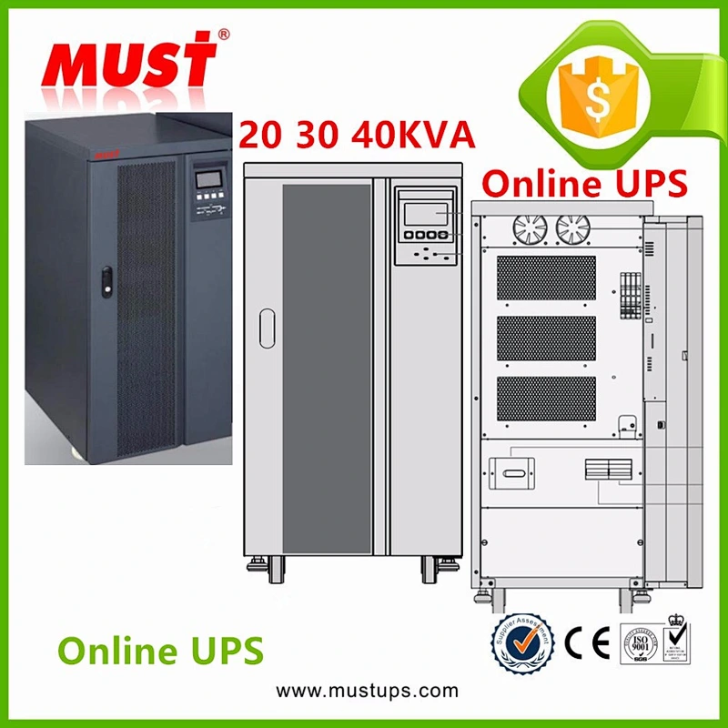 MUST 30KVA High Frequency Online UPS PCB Double Conversion Three Phase Online UPS