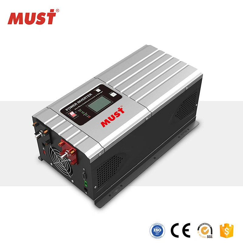 MUST 12V 24V 48V DC TO AC solar power inverter 5000W low frequency solar inverter / 220v 230v