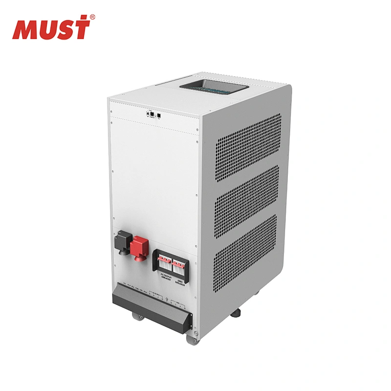 Hot  selling MUST 9KW  Low frequency hybrid solar inverter  48vdc to  220Vac three  phase  inverter
