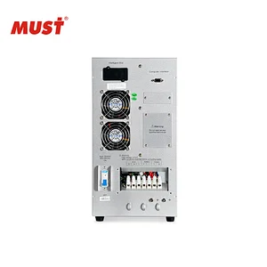 MUST High frequency 0ms transfer time onlien ups 1kva 2kva 3kva with LCD screen pure sine wave output