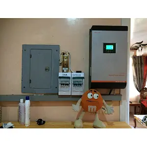5KW 48V on grid and off grid hybrid solar inverter with 80A MPPT charger inside