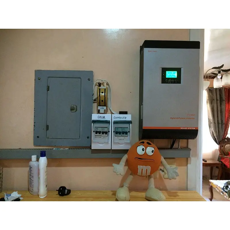 5KW 48V on grid and off grid hybrid solar inverter with 80A MPPT charger inside