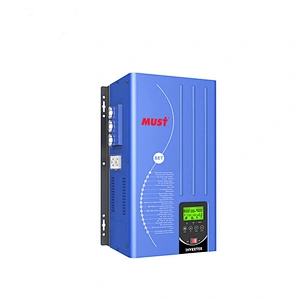 MUST 5000W pure sine wave 24v 48v 220v power split phase inverter With 80A MPPT