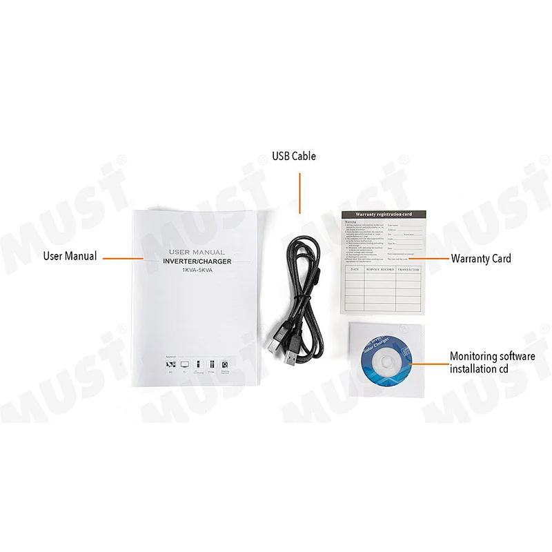 MUST Brand 5KW Hybrid Solar Inverter for Home