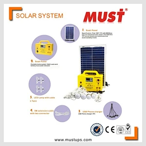 Solar home lighting kits solar lantern 20w portable mini home solar power