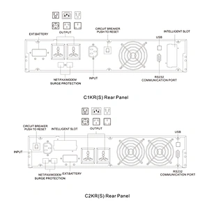 MUST uninterrupted power supply unit ups online 6kva 4800W computer use UPS hospital use UPS