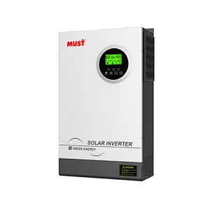 MUST Factory direct 5KW hybrid solar Inverter run without battery 48Vdc 80A MPPT 120V~450V PV