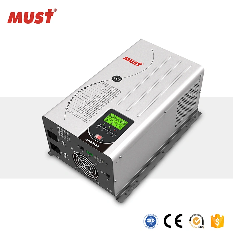 Low frequency solar inverter 80A MPPT charger contoller UI transformer in-built 6KW for residential use