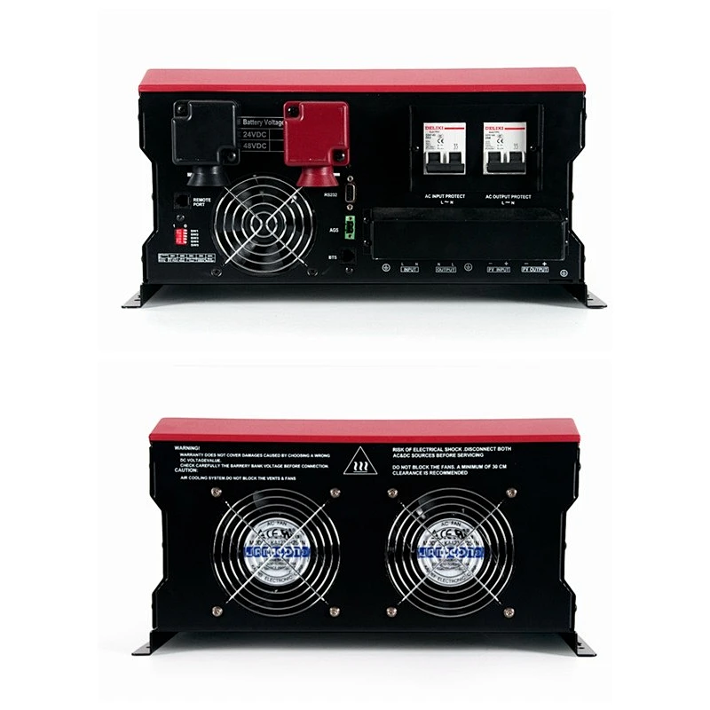 Low frequency solar inverter with 100A/200A MPPT charger controller in-built for solar system for home use