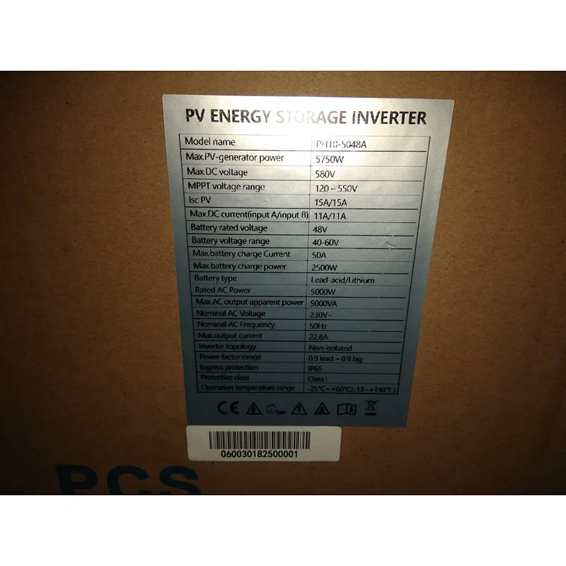 Customized case Solar Hybrid On/Off grid inverter 5KW 6KW