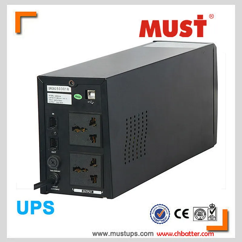 MUST 1000va avr line interactive ups modifIed sine wave home ups pc ups