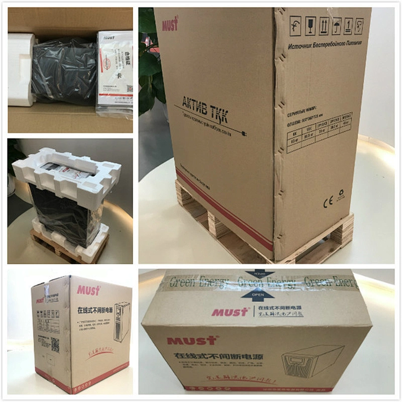 желідегі UPS MUST factory 20kva online ups with external battery pure sine wave output inversor  onduleur