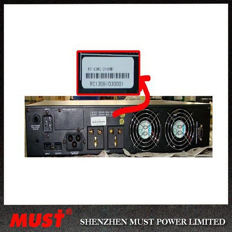 Rackmount online ups 2kva rack battery backup power supply