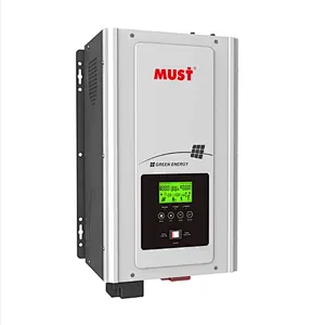 MUST  12v 24v 220v 10000 watt pure sine wave  power inverter with battery charger