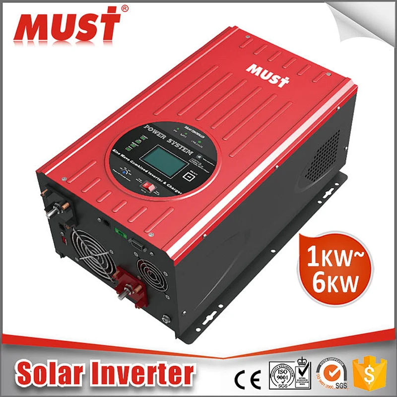 MUST  SOLAR Hybrid Solar Inverter PV 64-100VDC 6KW Inverter Solar Power System
