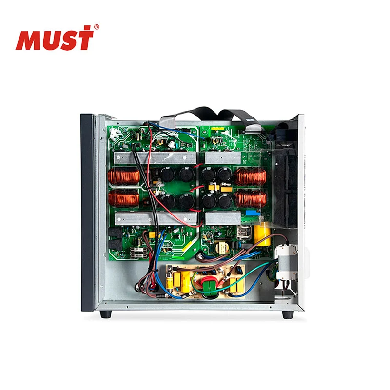 MUST High frequency 0ms transfer time onlien ups 1kva 2kva 3kva with LCD screen pure sine wave output