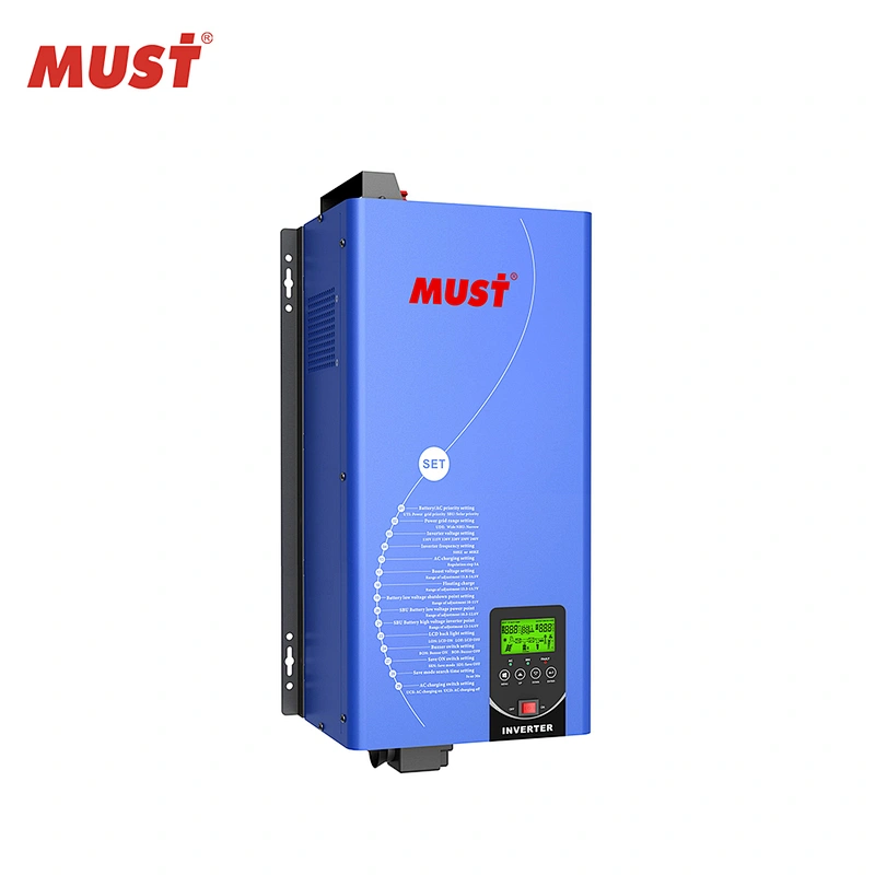 MUST Split phase solar inverter hybrid inverter 3000w 24v 48v 110v 220v 120v 240v