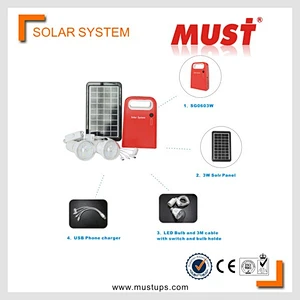 Mobile Portable Solar System with Optional MP3 Player and Radio Function