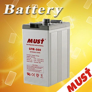 Factory directly GFM2-500 sealed lead acid 2v 500ah solar battery