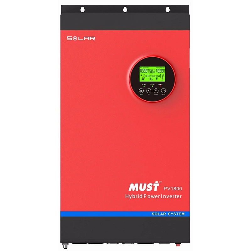 Must best supplier MUST 3.6KW Hybrid Solar Inverter with Lithium Battery DC48V Inverter
