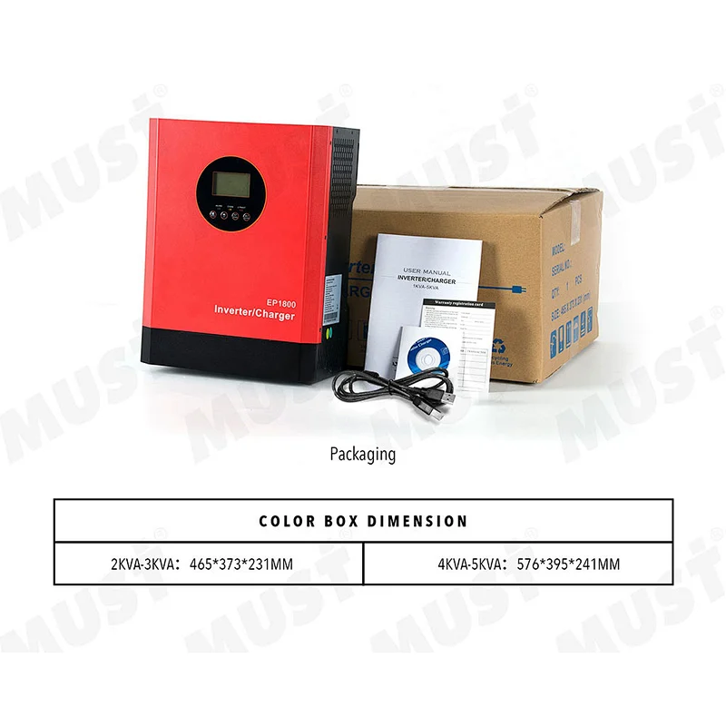 MUST Brand 5KW Hybrid Solar Inverter for Home
