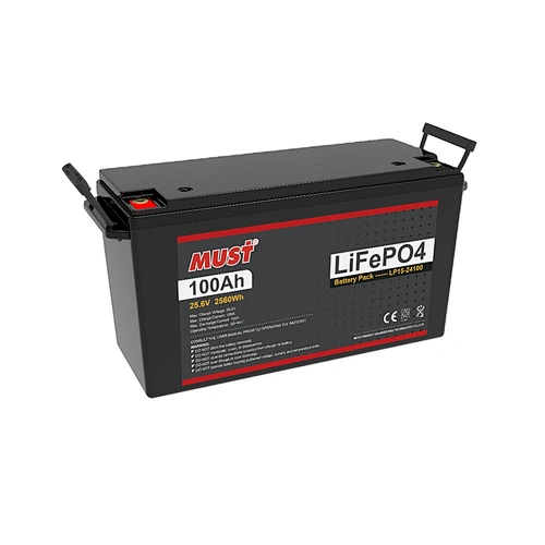 MUST Lithuim Ion Battery 24V 100Ah Lifepo4 Battery Pack For Telecom