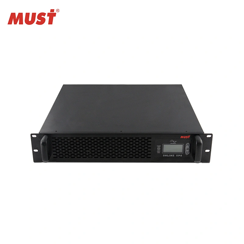 MUST High frequency online UPS 1kva to 10kva with external battery set rack mount design