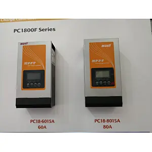 MUST POWER PC1800-8015F Series New Arrival CE Approved 60A 80A Mppt Solar Charge Controller for Solar Inverter System