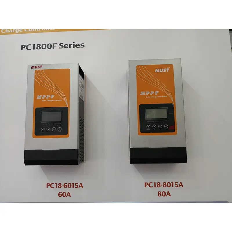MUST POWER PC1800-8015F Series New Arrival CE Approved 60A 80A Mppt Solar Charge Controller for Solar Inverter System