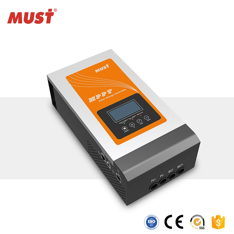 MUST 60A 80A 240v 220v 24v ac dc hybrid mppt high voltage solar charge controller